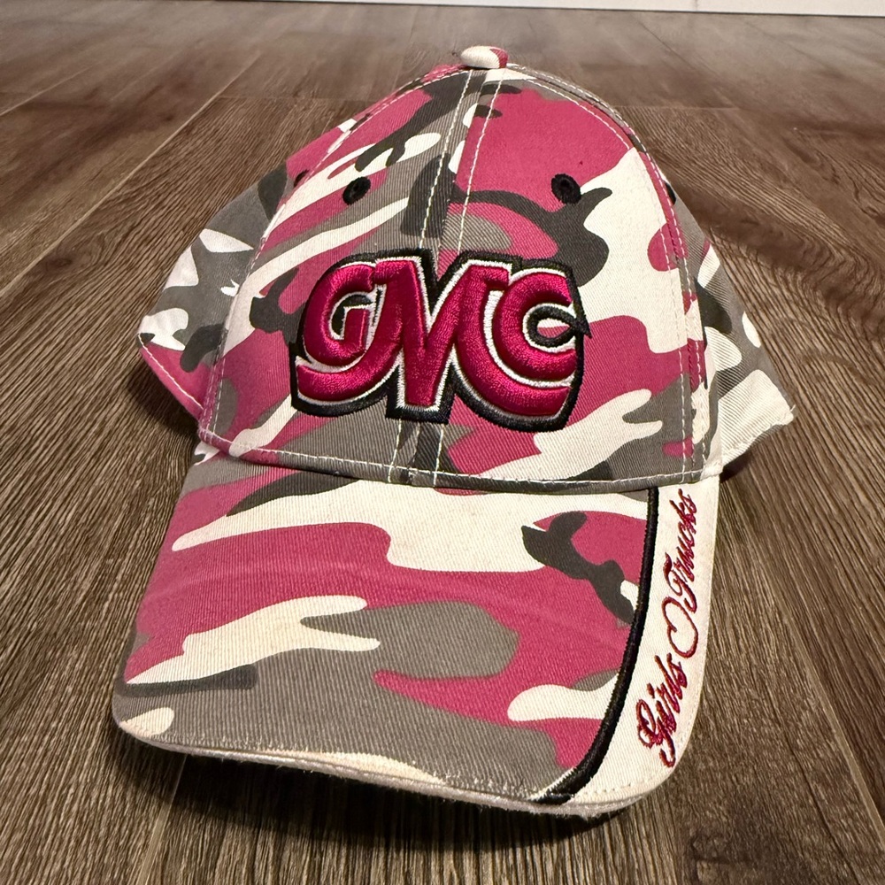 GMC Girls Love Trucks Pink Camo Women's Cap